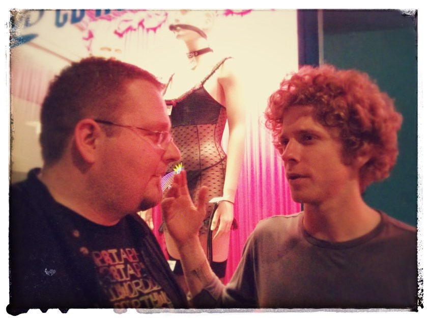 Mit Griffin Goldsmith von Dawes, Reeperbahn Hamburg, 13. September 2013. 